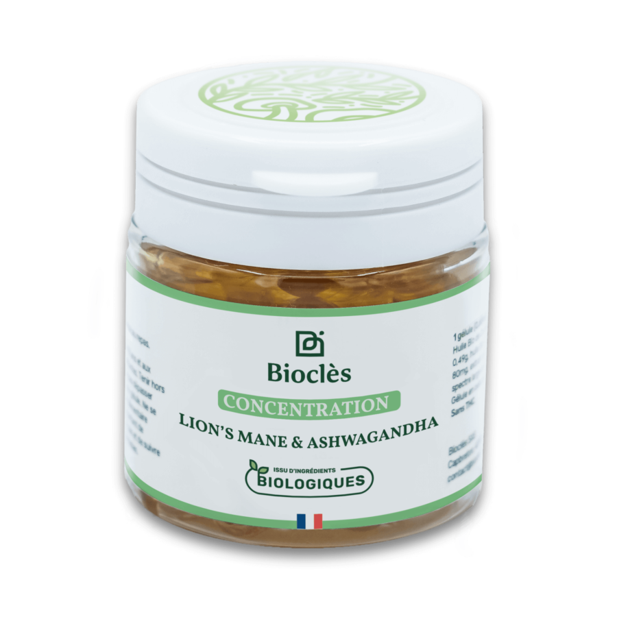 Gélules Concentration - Lion's Mane & Ashwagandha